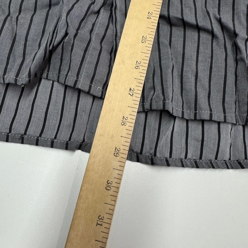 HUGO BOSS Shirt Mens XL Gray‎ Lucas Striped Button Down Fitted Long Sleeve